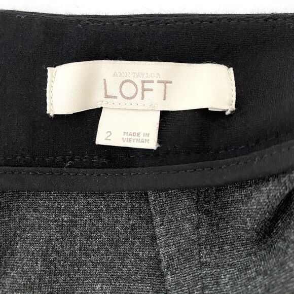 Ann Taylor Loft Colorblock Stretch Pencil Skirt Invisible Zip Office Chic Sz 2 - Picture 4 of 7
